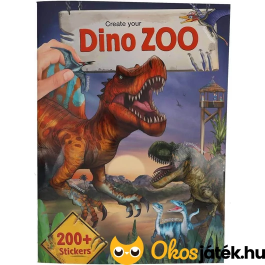 Dino park tervező matricásfüzet