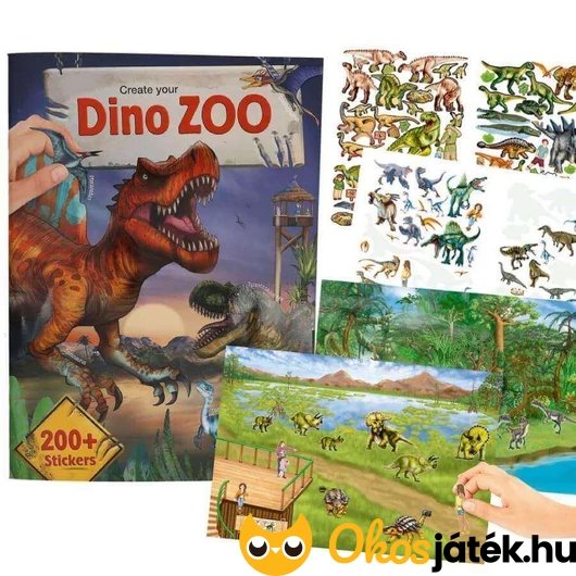 Dino world matricás tervezőfüzet