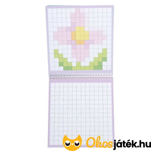 Színező spirál füzet pixel képekkel