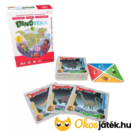Dinótéka kártyajáték tartalma