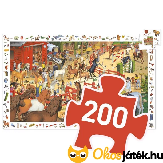 200 darabos Djeco puzzle