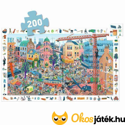 200 darabos Djeco puzzle