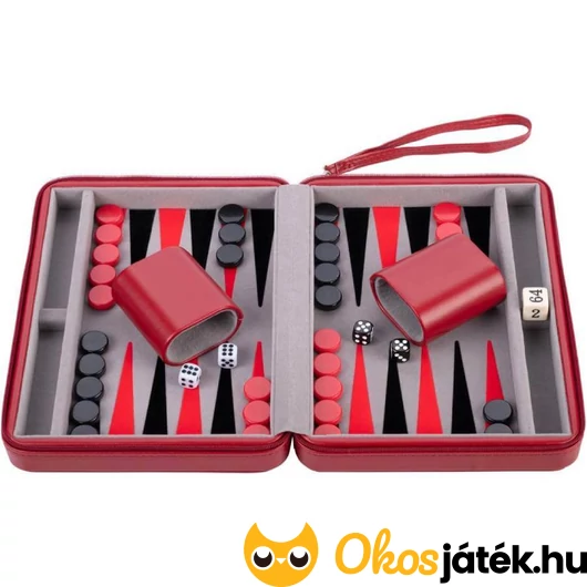 Kisméretű Backgammon játék utazáshoz