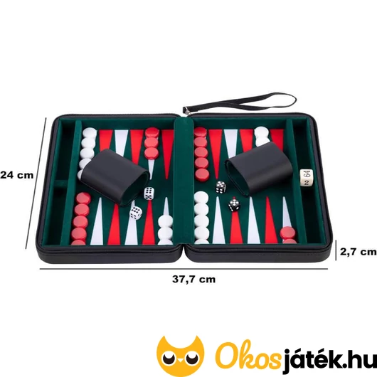 Utazó backgammon mérete