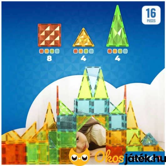 Geomag 16 db-os készlet tartalma