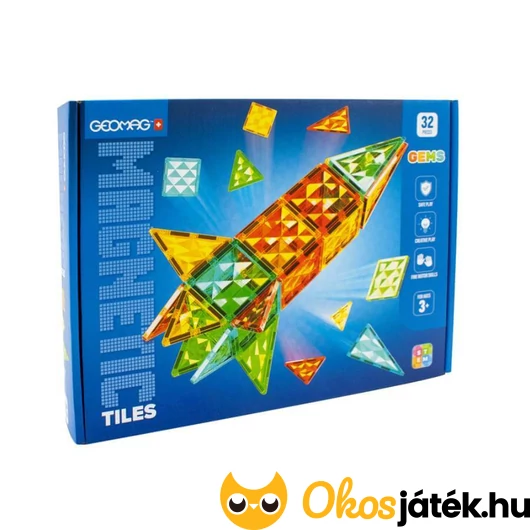 Geomag Gems Rocket mágneses építőjáték készlet
