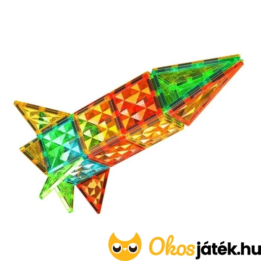 Műanyag mágneses építőjáték