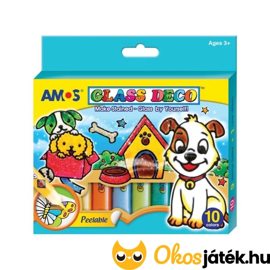 Amos Glass deco üvegfesték - kutyás