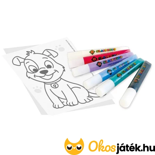 Üvegfestő készlet gyerekeknek