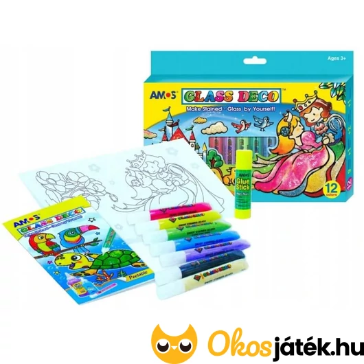 Amos Glass Deco üvegfestő készlet