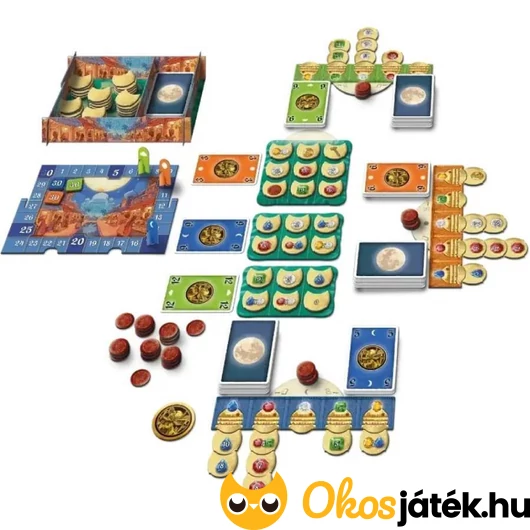 Holdfény bazár társasjáték setup