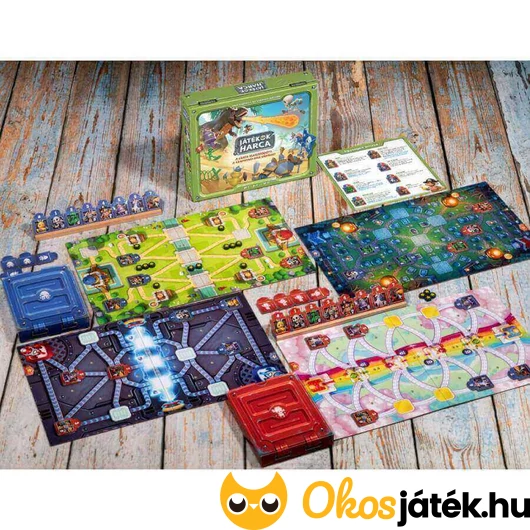 Játékok harca társasjáték bontva