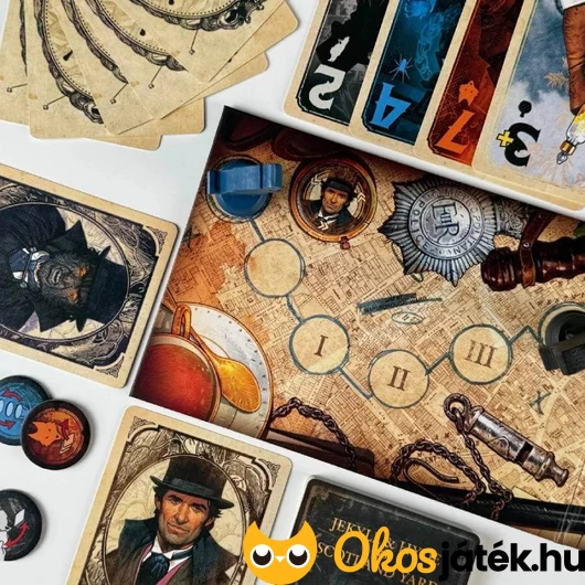 Jekyll és Hyde vs Scotland Yard társasjáték setup