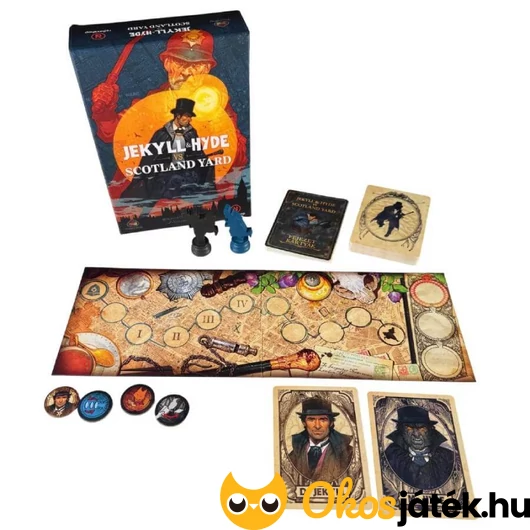 Jekyll és Hyde vs Scotland Yard társasjáték tartalma