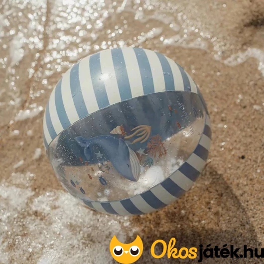 Felfújható kék strandlabda