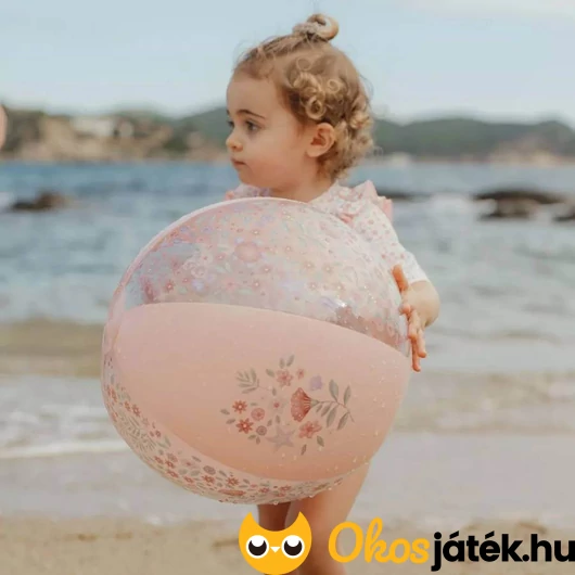 Felfújható rózsaszín sellős strandlabda