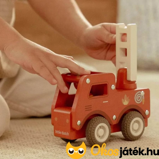 Little Dutch fa játék tűzoltó
