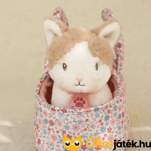 Plüss macska táskában