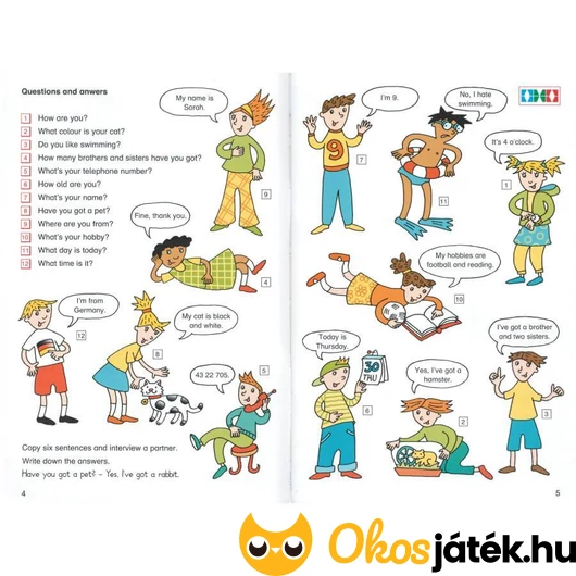 Játékos angol 4. füzetből feladat