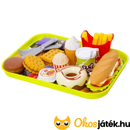 Műanyag ételszett 15 db-os