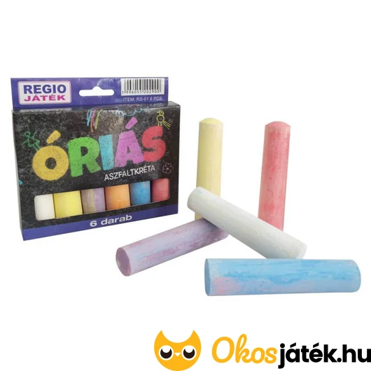 Óriás 6 db-os aszfaltkréta