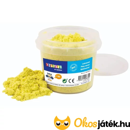 Kinetic sand homokgyurma - sárga