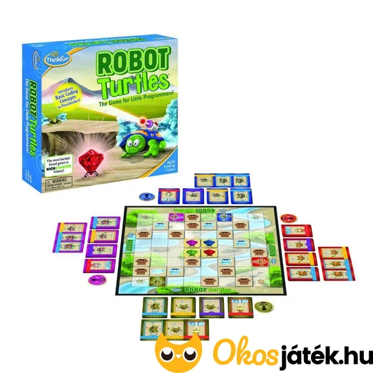 Robot teknősök programozós társasjáték