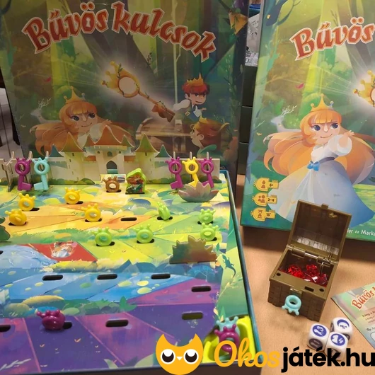 Bűvös kulcsok társasjáték bontva