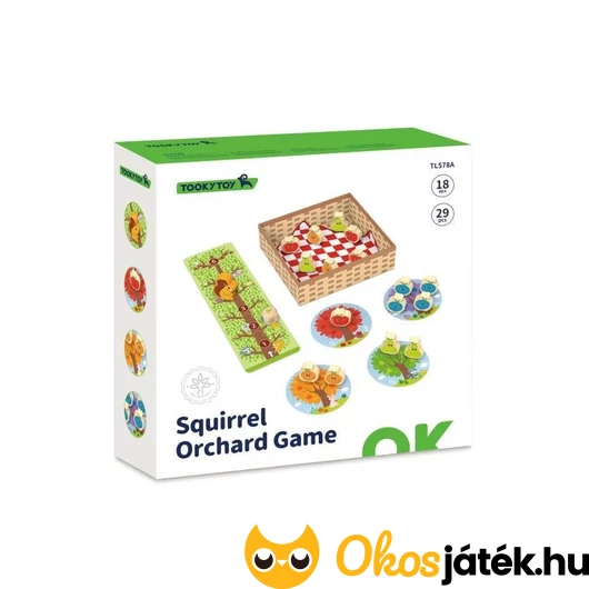 Tooky toy Mókus a gyümölcsösben első társasjáték