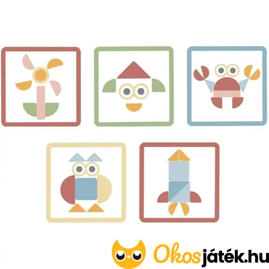 Fa kalapálós játék mintakártyái