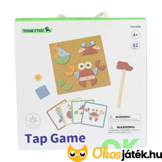 Tooky Toy fa barkácsjáték alaplappal