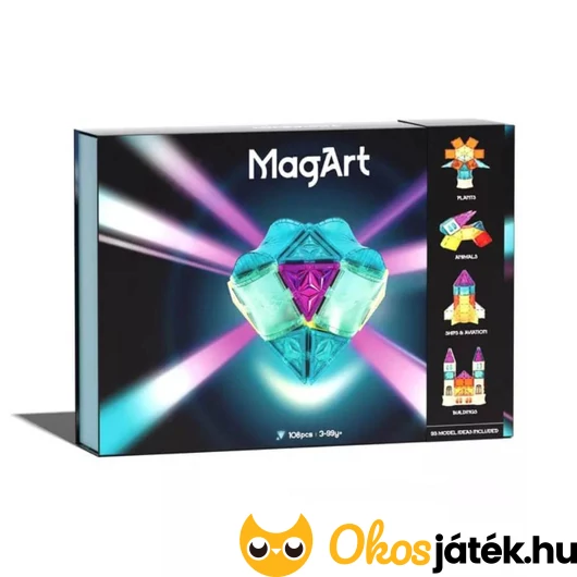 Mágneses építőjáték gyerekeknek