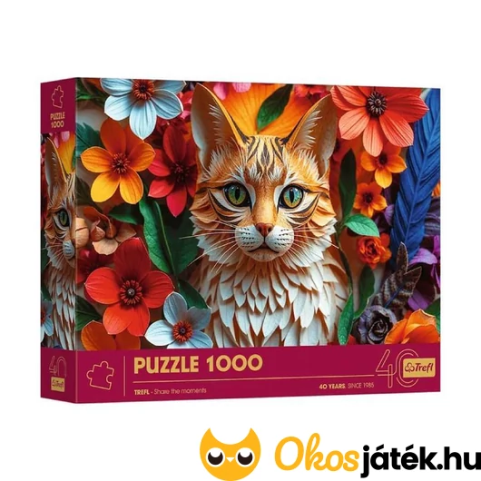Trefl 1000 darabos puzzle Paper Art - cica