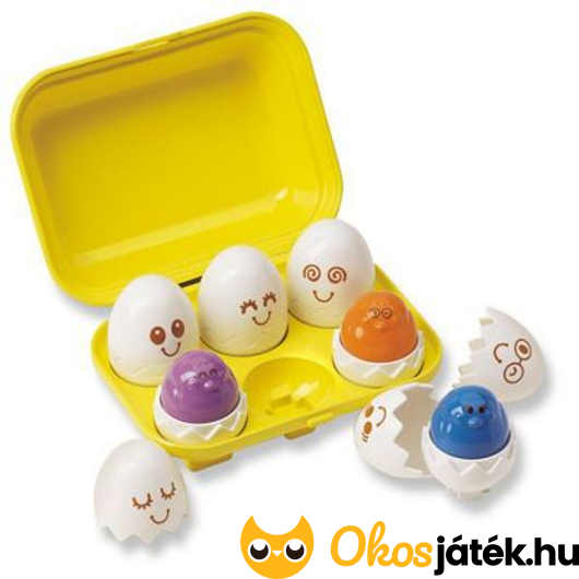 Bújócskázó tojások tojástartóban