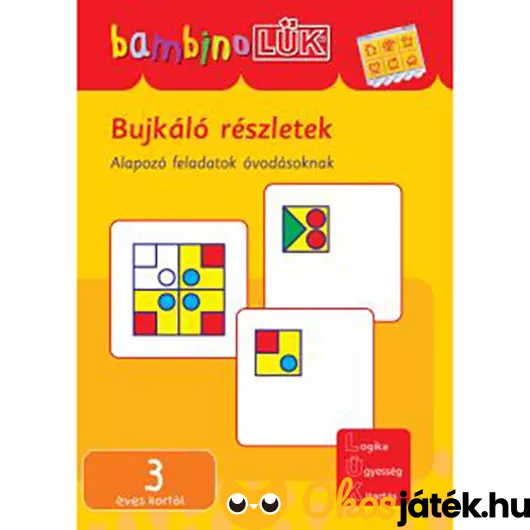 Bujkáló részletek Lük Bambino füzet 