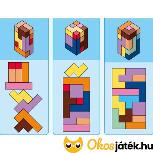 katamino family 3d 3 dimenziós építő logikai játék fából