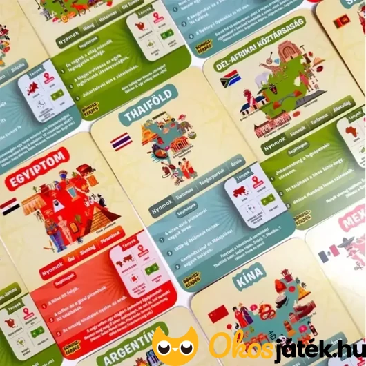 A világ országai 10 Kvíz társasjáték