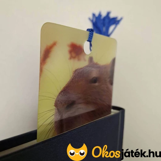 Hologramos kapibarás könyvjelző