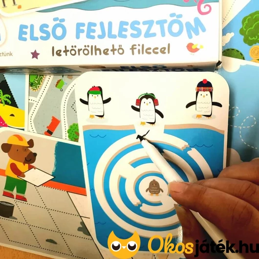 Letörölhető labirintus feladvány kártya