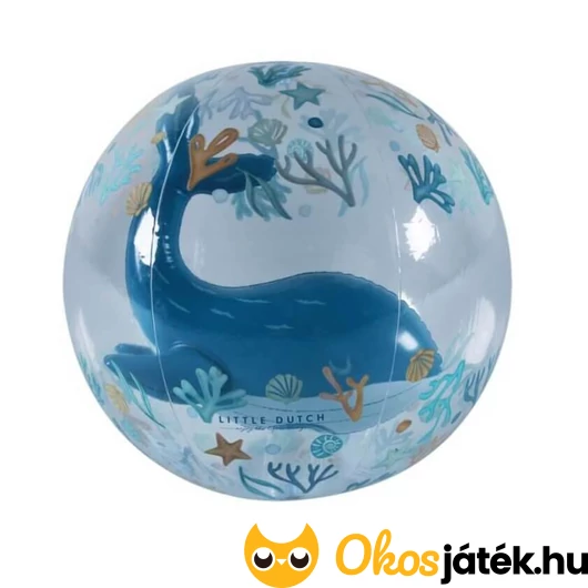 Little Dutch 3D felfújható strandlabda Ocean Dreams