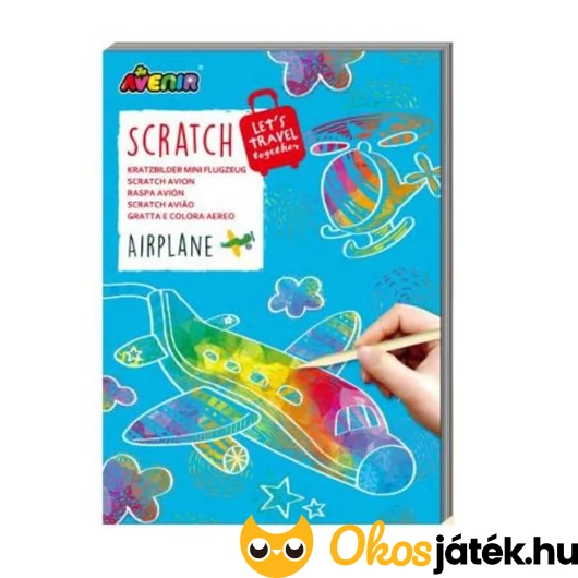 Mini képkarcoló könyv - repülők