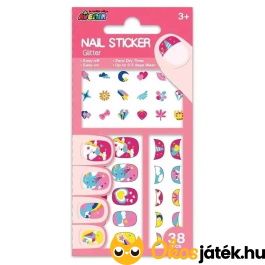 Avenir Unikornisos körömmatrica szett