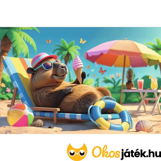 100 darabos kapibarás kirakó Trefl