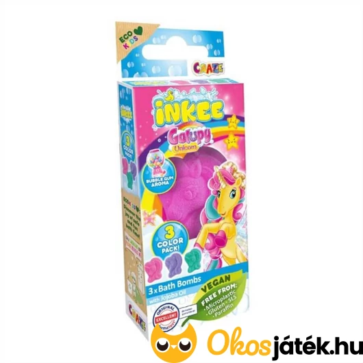 Craze Inkee vegán fürdőbomba Galupy unikornisok
