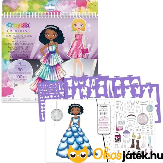 Divattervező színező - Crayola Glam