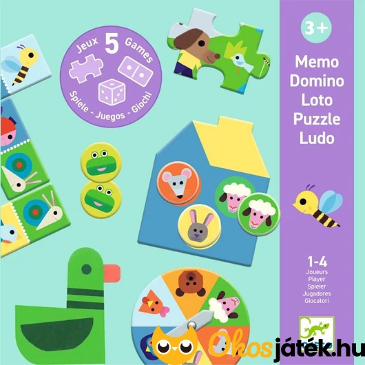 Farm állatai 5 az 1-ben játékgyűjtemény 3 éves kortól