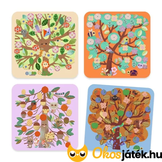 Évszakok matricázós Djeco játék piciknek