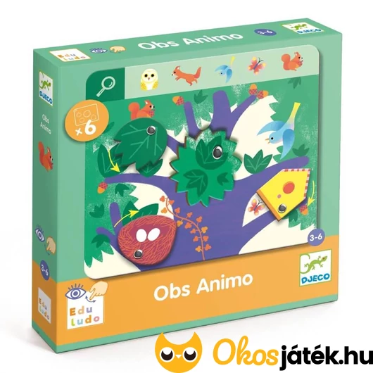 Djeco Keress és pörgess fejlesztőjáték - böngésző játék Állatok