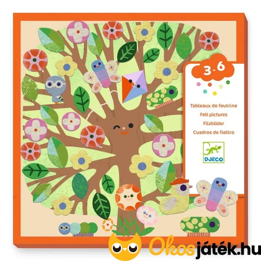 Évszakokon át - Djeco kollázs műhely matricás játék