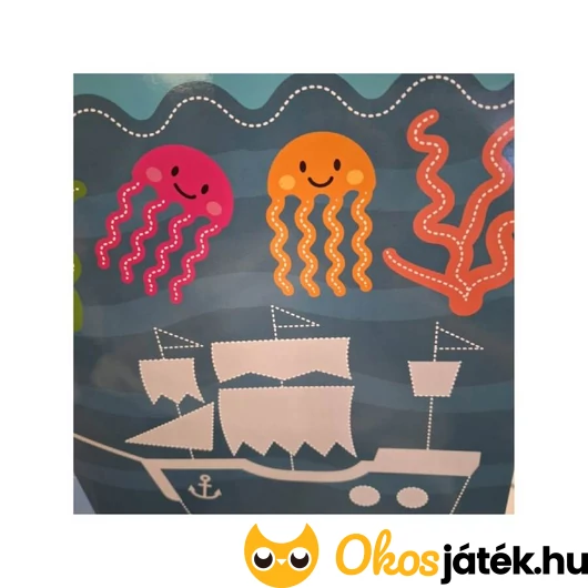 Letörölhető táblafilces fejlesztőfüzet 3 éves kortól